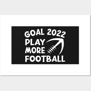 Goal 2022 Play More Football Funny American Quote Design Posters and Art